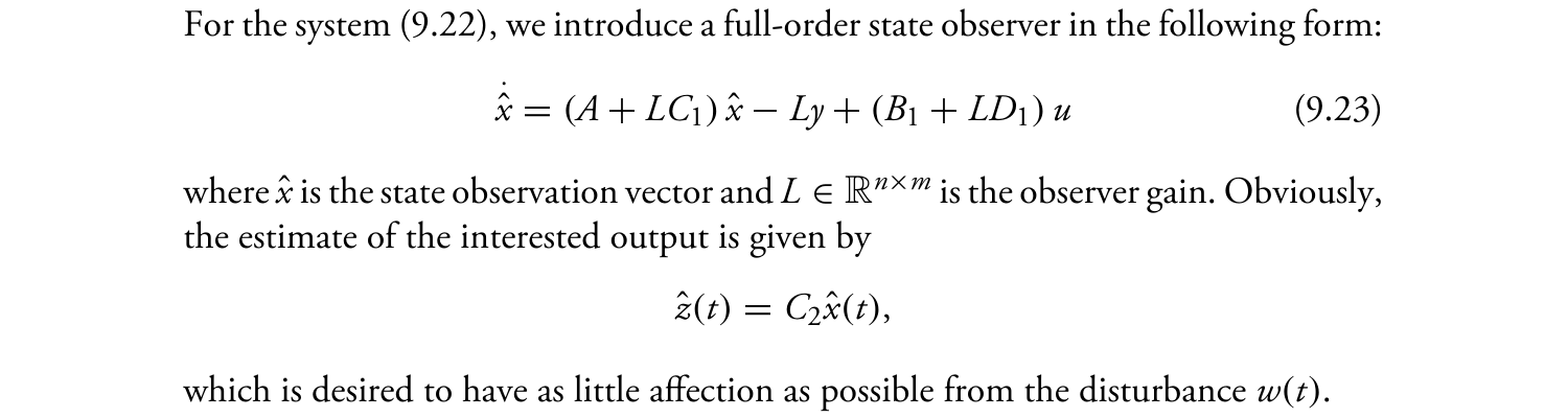 状态观测器的形式